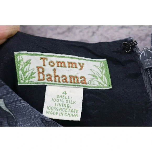 Tommy Bahama 100% Silk Midi Sheath Dress-Size 4 - Picture 3 of 8